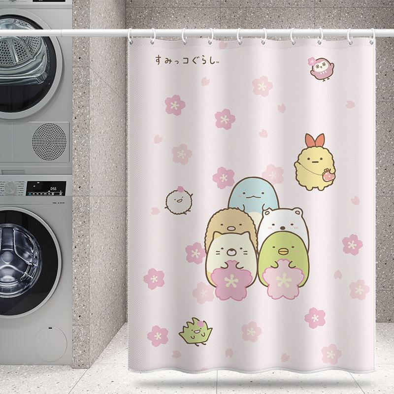 Утолщенная водонепроницаемая занавеска для ванной комнаты, устойчивая к плесени, занавеска для душа, занавеска для душевой перегородки, занавеска для душа, занавеска для ванной комнаты, бесплатная перфорация