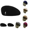 7Colors Forward Hat Imitation Wool Kangaroo Beret Embroidered Beret Cap