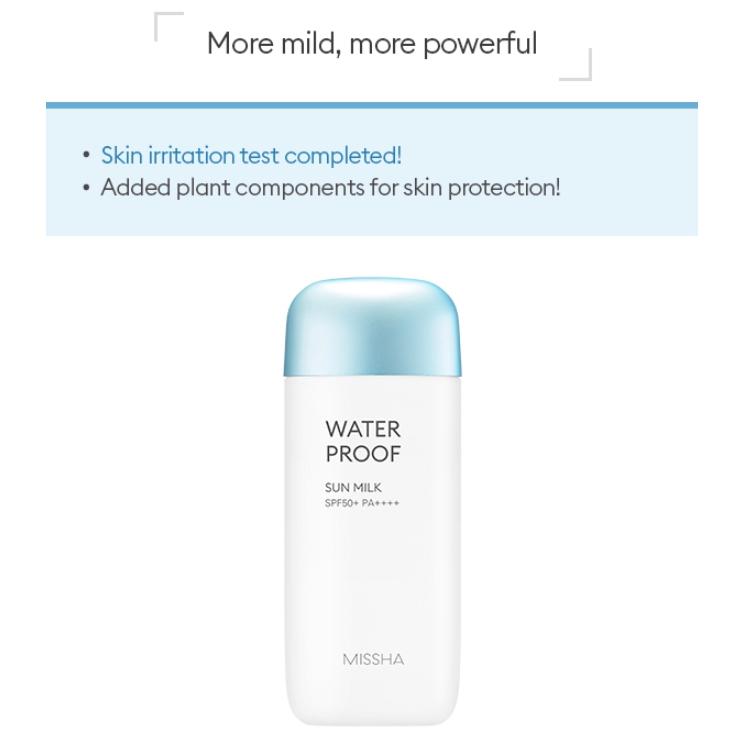 MISSHA All Around Safe Block Waterproof Sun Milk 70ml (SPF50+/PA++++)