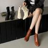 Fashion Bailamos 2024 Winter Brand Women Ankle Boots Fashion Pointed Toe Ladies Elegant Short Boots Thin High Heel Dress Chelsea Pumps