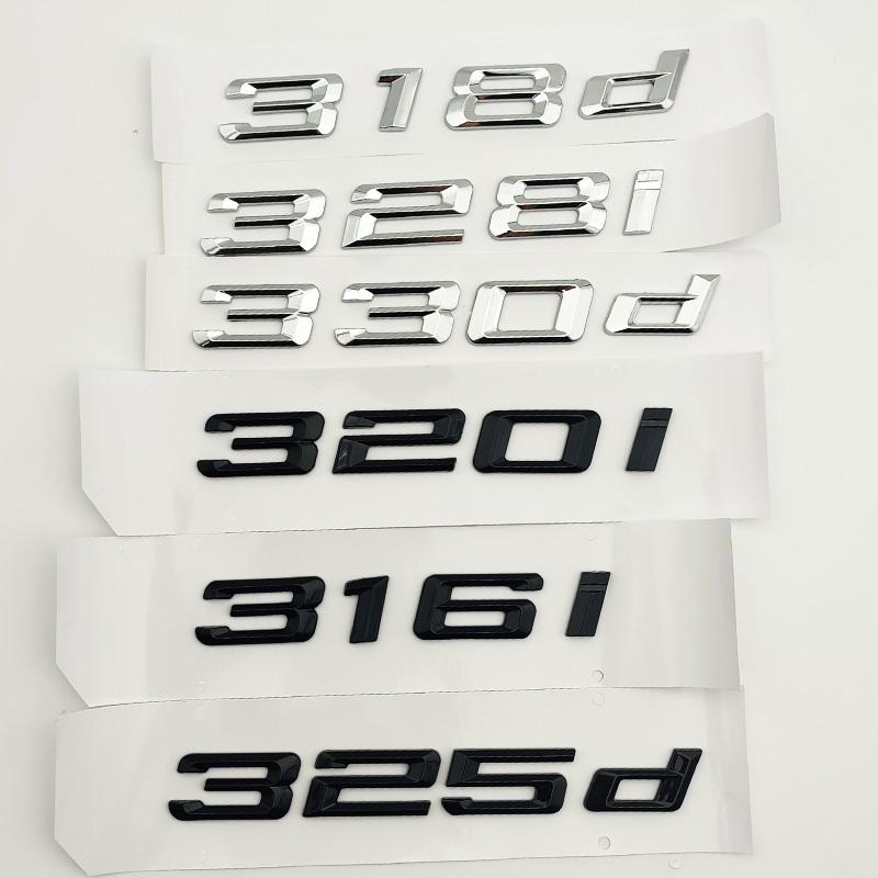 3D ABS черный 320i 316i 318i 330i 335i 340i 316d 318d 330d 320d эмблема буквы наклейка для E46 E90 F30 автомобильные аксессуары