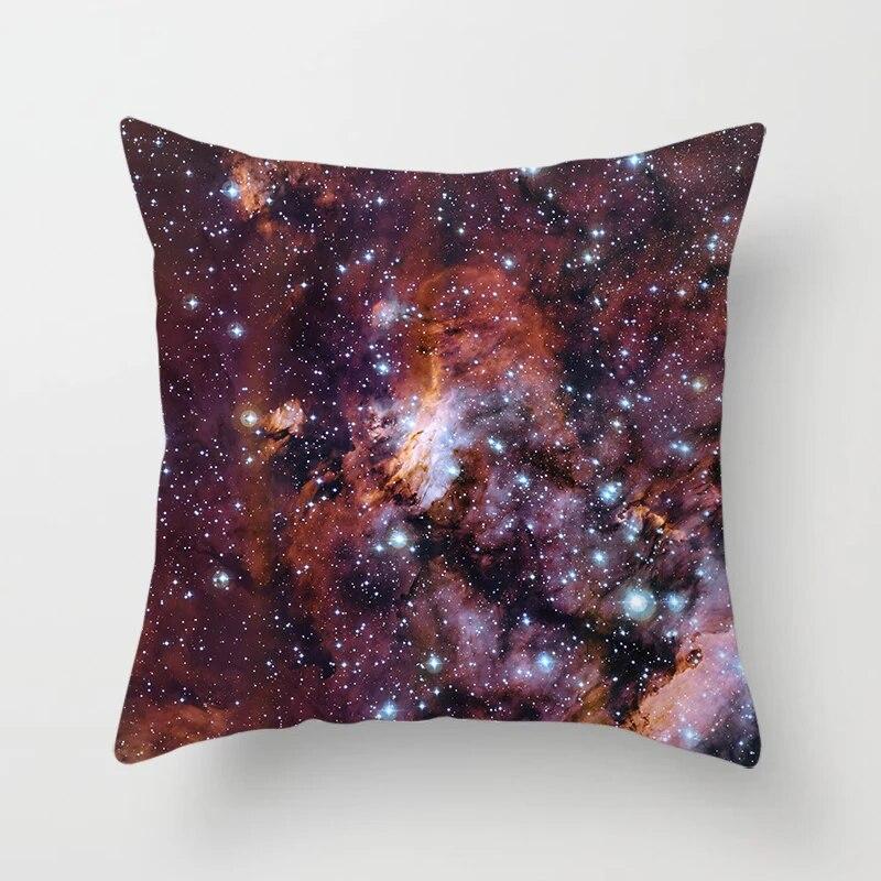 Красивое звездное небо с пейзажным принтом, наволочка, украшение для дивана, автомобильное офисное сиденье, чехол для подушки для комнаты и дома