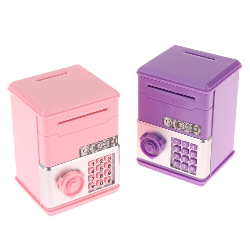 Kids Money Bank Password Piggy Bank Mini Atm Cash Coin Money Box For Kids Birthday Toy