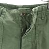 US ARMY 70s DSA Vintage Cotton Satin Baker Pants W30 Military Button Fly Men's Used