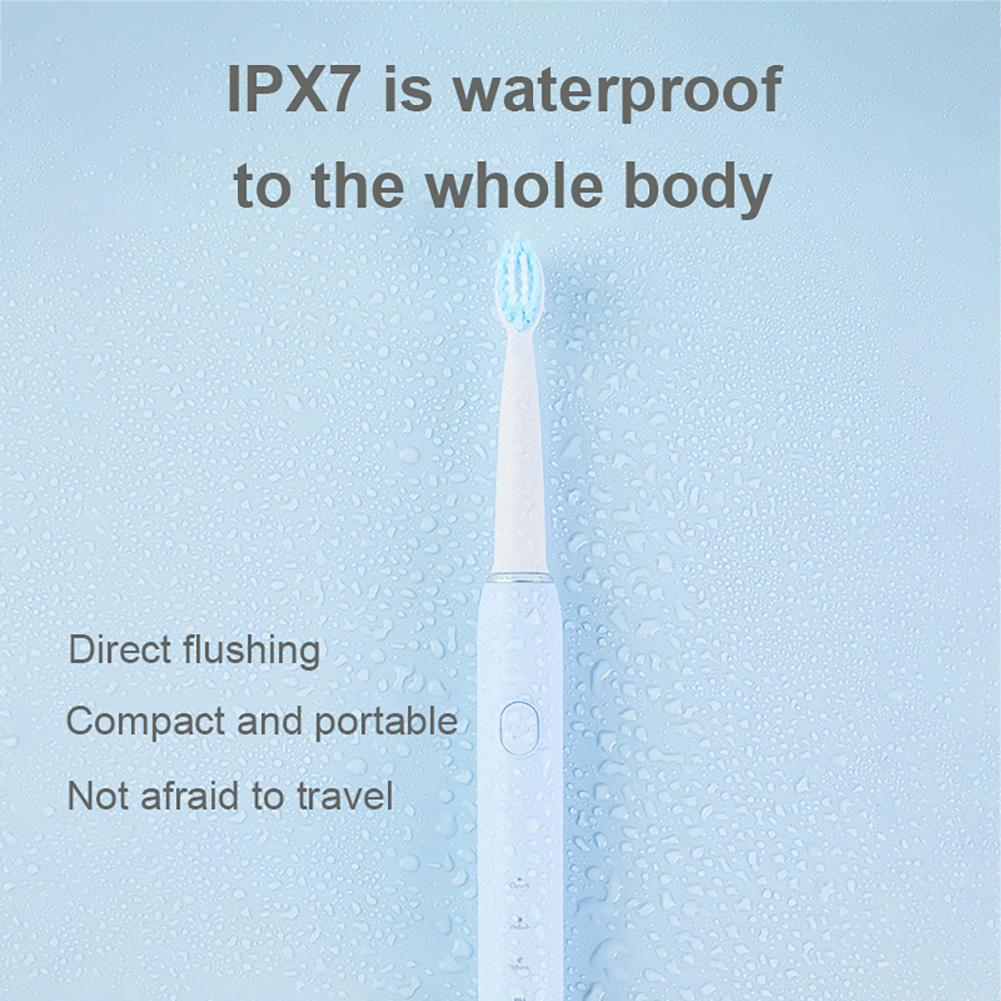 Portable Sonic Electric Toothbrush for Adults IPX7 Waterproof Toothbrushes High Frequency Health Oral Care Compact Travel Design