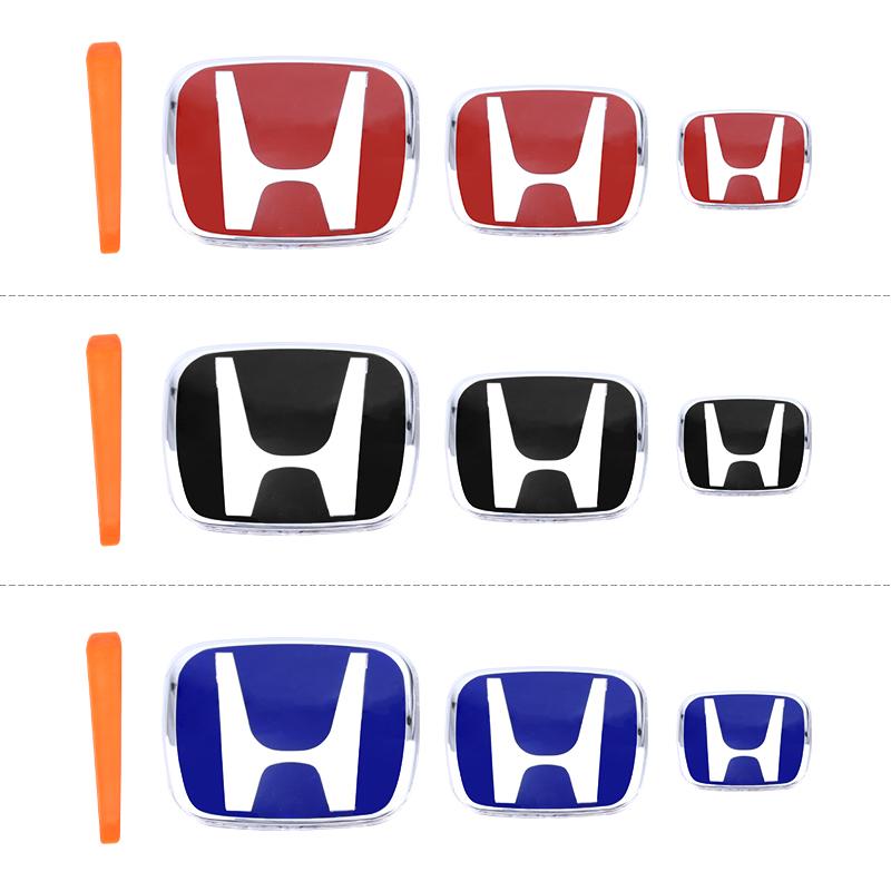APN1 Honda Civic Fit HRV Vezel Avancier Car Emblem Decor Sticker for Front Grille Trunk Steering Wheel Accessories 2006-2025 Models