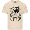 He Slipped A Cat Murdering a Dog Funny Mens Light Cotton T-Shirt