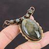 Подвеска из лабрадорита Медные украшения Кулон ручной работы Медный кулон Уникальный кулон для подарка Ювелирные изделия из лабрадорита Подвеска из драгоценного камня высшего качества