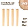 Wooden Furniture Legs Solid Table Feet Oblique/Straight Table Feet Non-slip Chair Feet Replacement Foot Furniture Accessories
