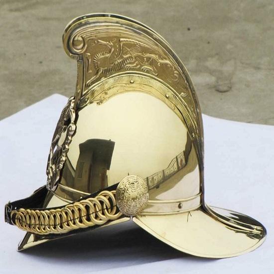 Victorian Merry Weather Fire Chief Helmet British Helmet Fireman's .
