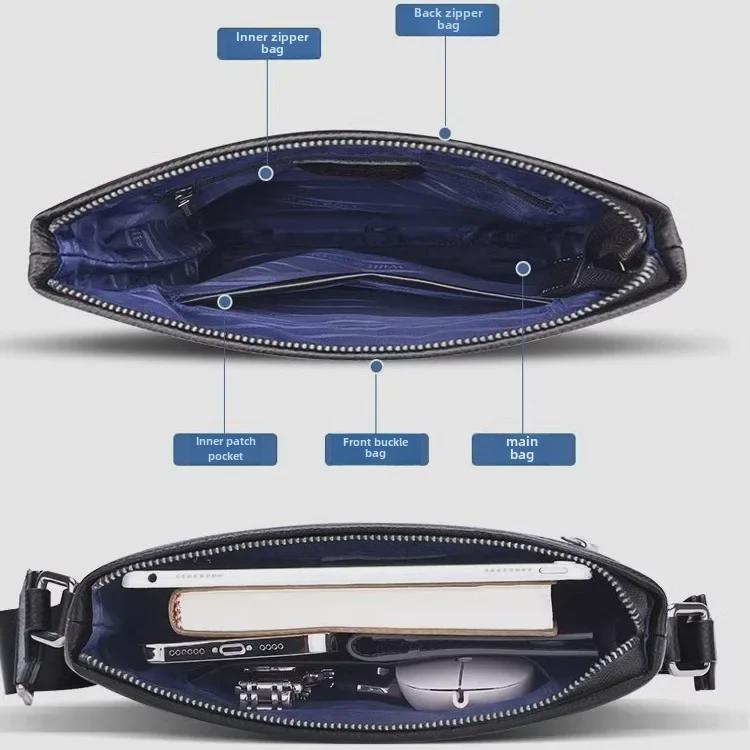 King Paul Men's Lightweight Leather Messenger Bag - 2025 Trendy Commuter Backpack