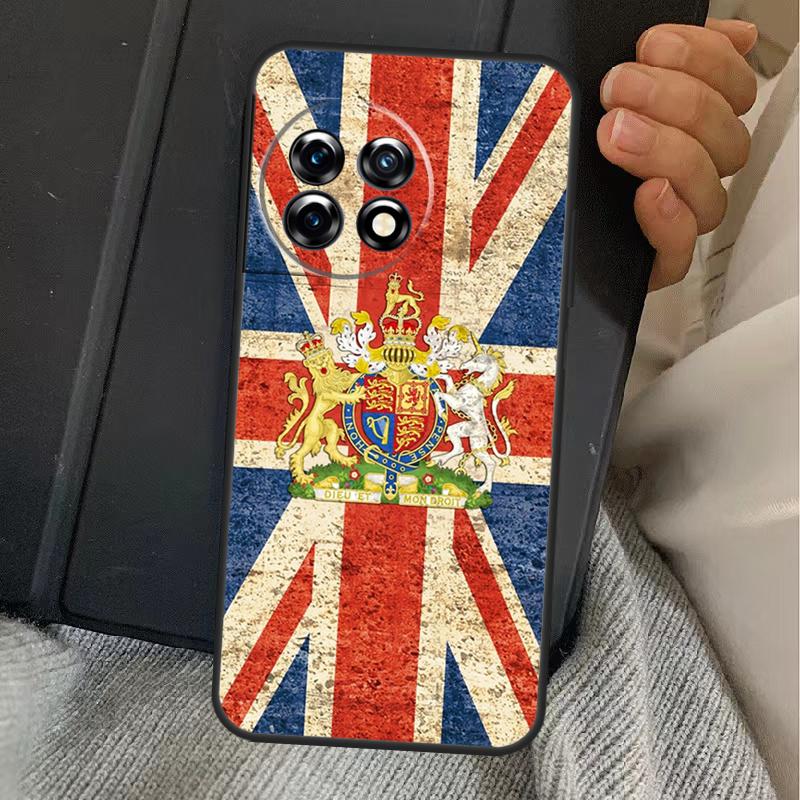 Англия Британский UK Флаг Юнион Джек Чехол Для OnePlus 13T 10T 8T 10R 12R 13R 15 13 12 11 10 9 Nord CE 5 2 3 4 Lite N20 N30 Обложка