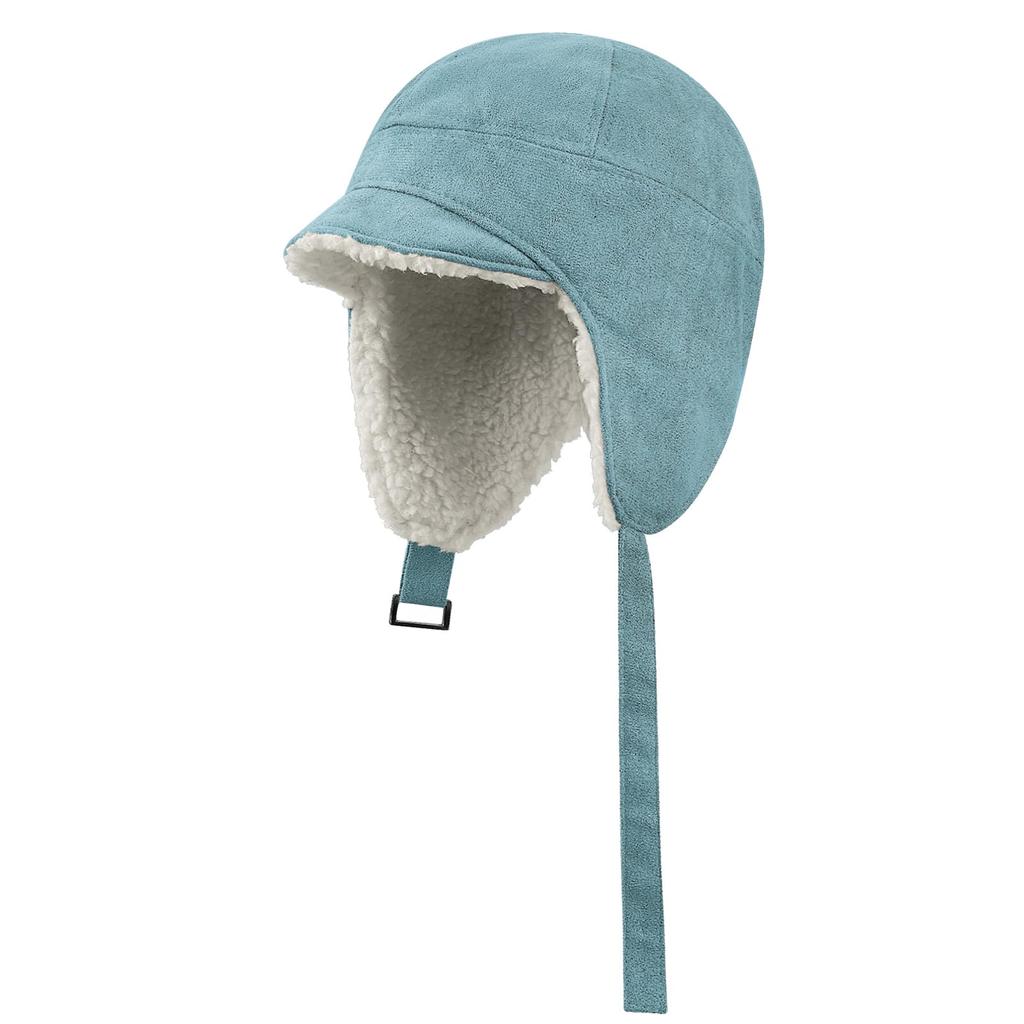 Croogo Летная шапка для мужчин и пилот бомбер военная кожа с плюсом для женщин, Шапка, Шапка, Наушники, Мужская шляпа, Размер, Подарок, Осень/Зима (G-PL03-Синий)