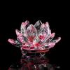 Multi-Color Crystal Lotus Flower Figurine 60-140mm Lotus Flower Craft  Souvenir Gifts