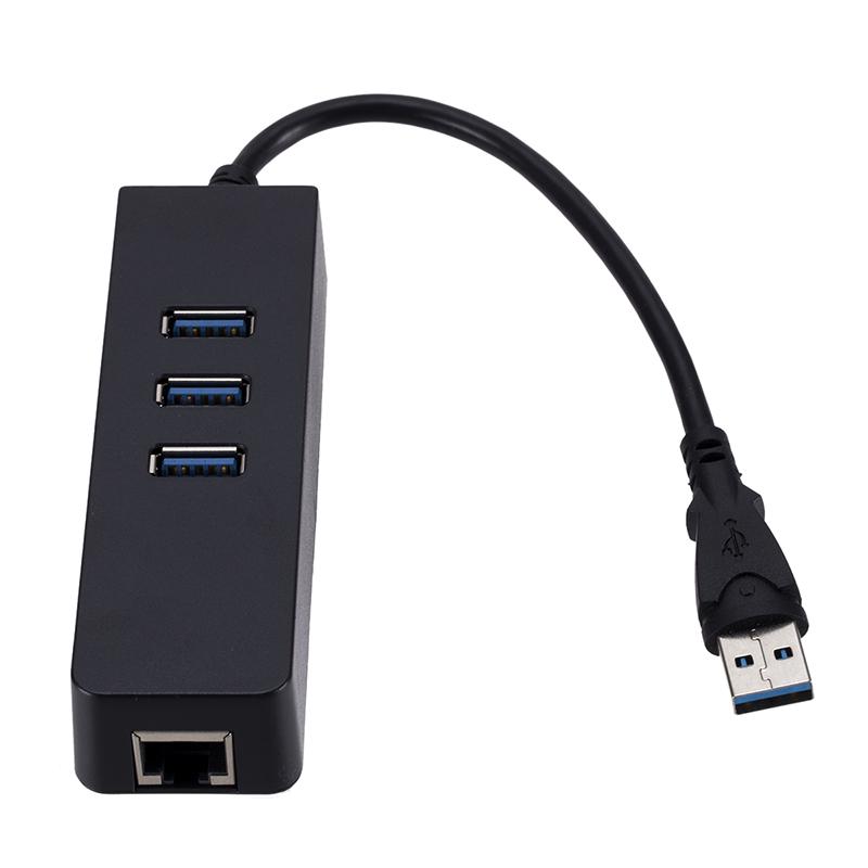 3 порта Usb 3.0 Gigabit Ethernet Lan Rj45 сетевой адаптер концентратор до 1000 Мбит/с