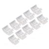 10Pcs COB LED Strip To Wire Connector 10mm 3Pin Transparent Solderless LED Light Strip Connectors for Home School Office
