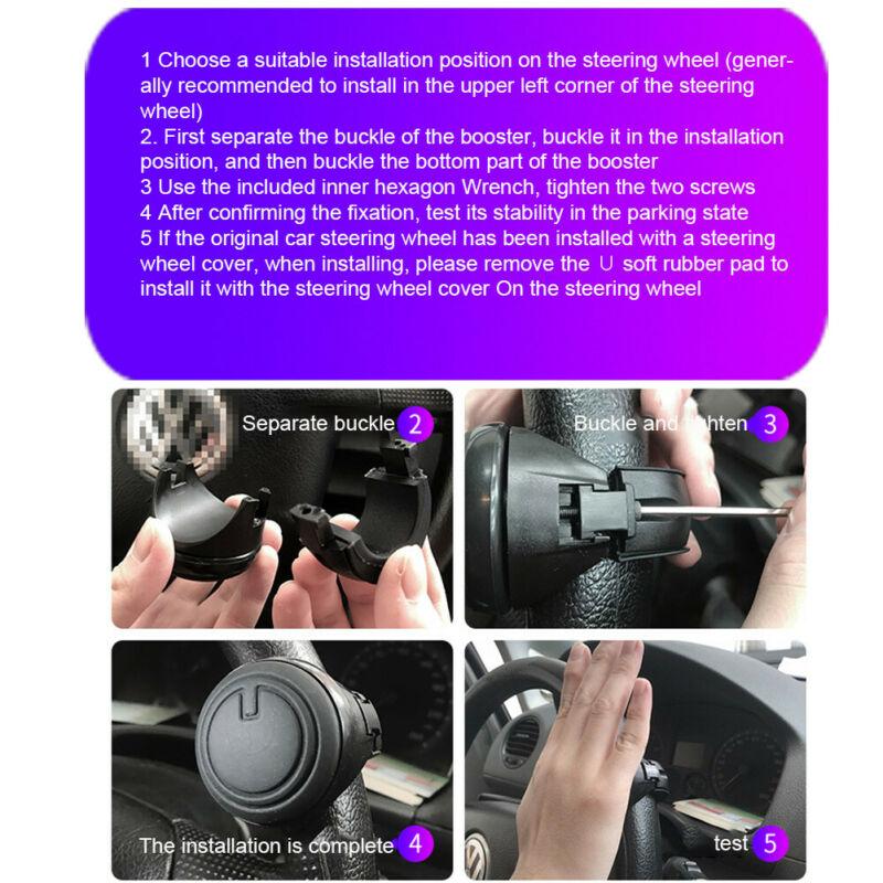 360° автомобильный/авто усилитель рулевого колеса шариковая ручка усилитель вращающаяся ручка универсальная