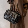 Сумка-цепочка с ромбом, женская, большой емкости, 2024, новая осенняя универсальная сумка-мессенджер для пожилых людей в иностранном стиле
