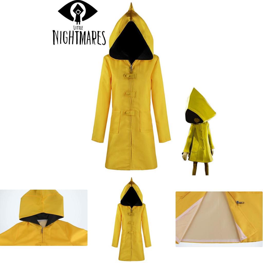 Little Nightmares 2 Шесть Косплей Плащ-дождевик с капюшоном Для детей и взрослых Идеально подходит для Хэллоуина