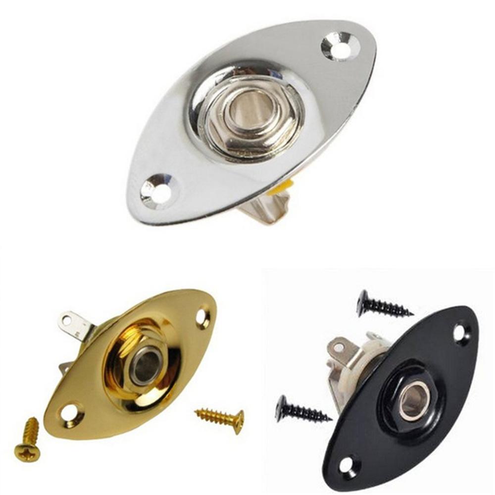 for Electric Guitar Jack Plate & Screws Outputing Stereo Jack Output Socket Audio Output