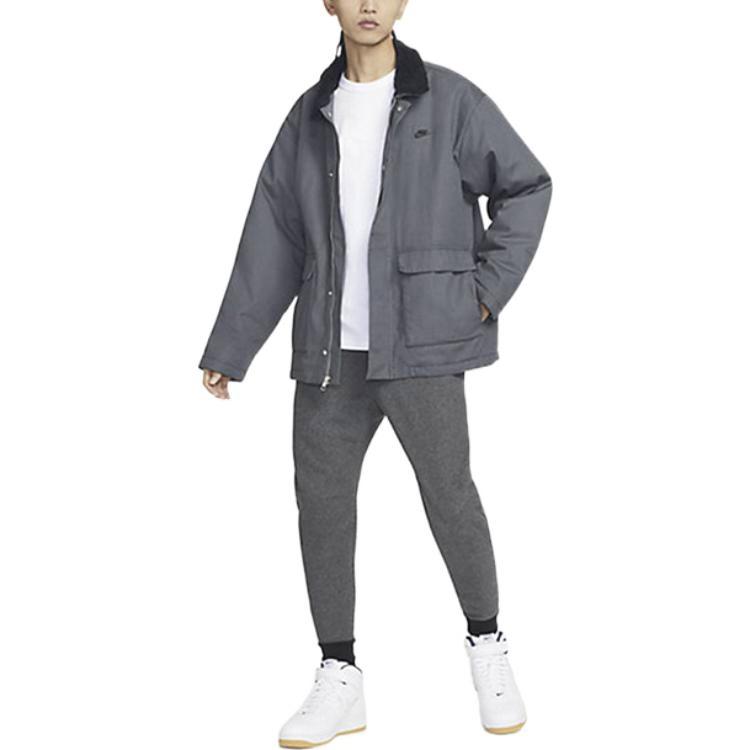 Nike Винтажная тренировочная куртка 'Серая' Мужская FD6683-068