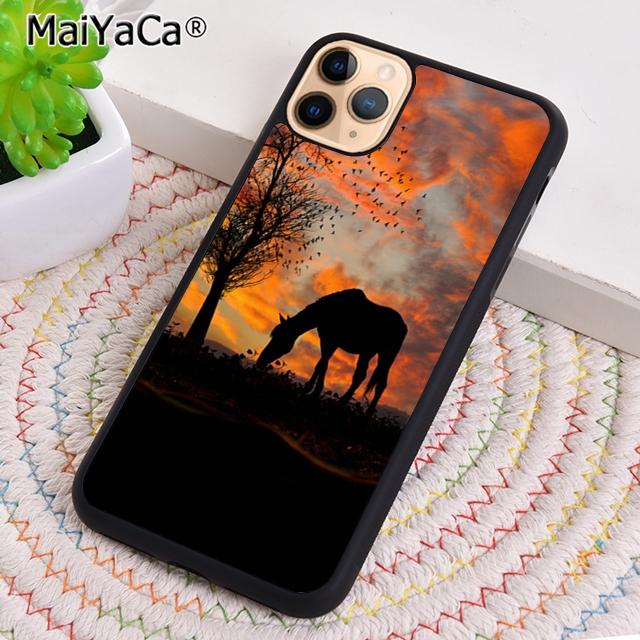 MaiYaCa 1233 Серый Шайрский Конь Чехол-Ракушка Для iPhone 17 Air 12 13 16 pro max 15 14 plus Чехол coque