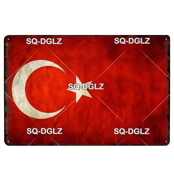 [SQ-DGLZ] Italy Flag Metal Sign Vintage Plaque Tin Sign Wall Decor For Bar Pub Metal Crafts Retro Travel Poster