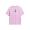 Li-Ning X Steven Harrington Logo Embroidered Letter Print Round Neck Short Sleeve Loose T-Shirt Unisex Tops Light-Lotus-Pink AHST093-1