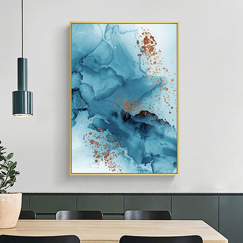 Современные акварельные чернила абстрактный настенный постер минималистский холст с принтом декоративная живопись современное искусство украшение дома картина