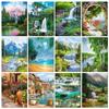 DIY Diamond Painting Beautiful Scenery Cross Stitch Kit Mosaic Art Diamond Painting Full Circle Diamond Home Decoration