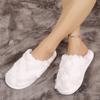 Новые открытые пушистые тапочки, домашние теплые хлопковые тапочки, с начесом и утолщенные, удобный плюш