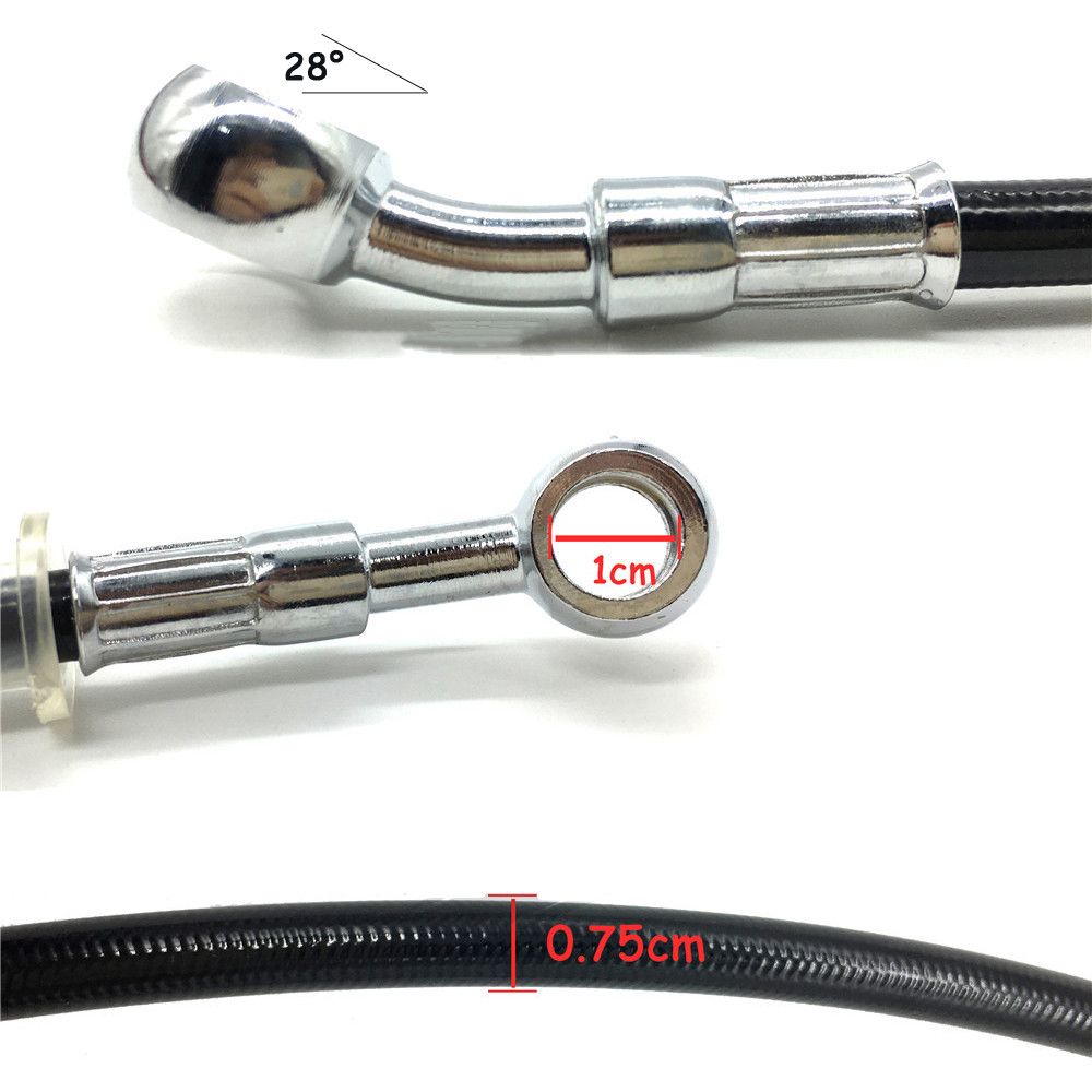 Плетеный тормозной шланг Гидравлические тормозные шланги Тормозной шланг для мотоцикла Тросик тормозного масла для мотоцикла