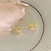 French Bow Earrings New Year Trendy Earrings Niche Design Earrings for Women