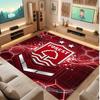 Nottingham Forest Football Print Crystal Velvet Rug, Comfortable Water Absorbent Non Slip Indoor Floor Carpet