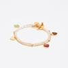 BIMBA Y LOLA [25FW] BIMBA Y LOLA Gold Chain Pearl Heart Logo Double Layered Bracelet B256AIX001GOF