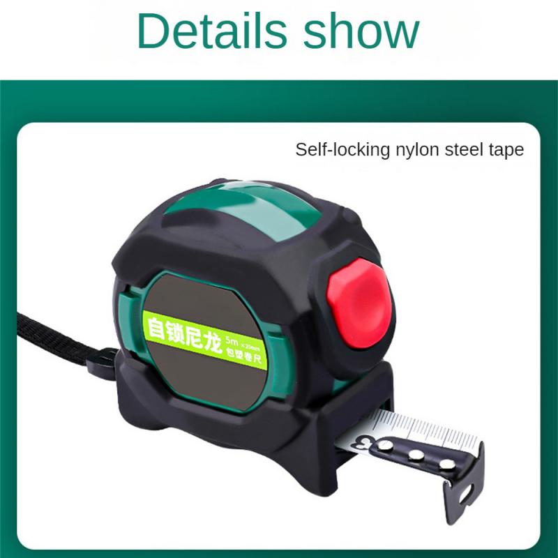 Флуоресцентная рулетка, утолщенная, прозрачная, линейка для столярных работ, из высокоуглеродистой стали, измерительная лента для измерения расстояний