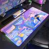 Новый Роль Кавайи Aemeath RGB Коврик для Мыши Игровой Wuthering Waves Милая Аниме Девушка Коврик для Мыши XXL Компьютерный Нескользящий Резиновый Коврик для Клавиатуры