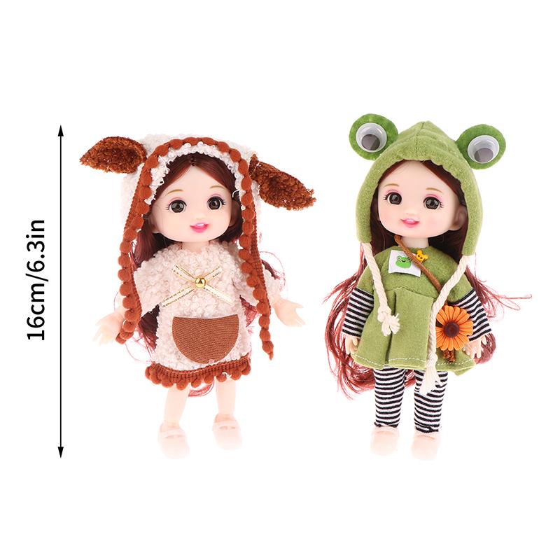 Innovative And Practical For Girls Birthday Gift Cute Princess Diy Dress Up Toys 16Cm Exquisite Mini Imitation Dolls