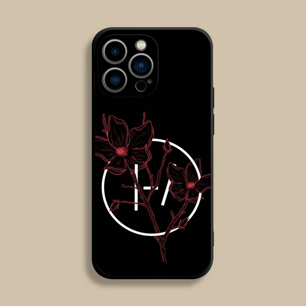 Крутые Twenty One P-Pilots (1) Чехол для телефона iPhone 17,16,15,14,13,12,Pro,Max,Plus,E,SE4,Air,Mini Черный Мягкий Чехол