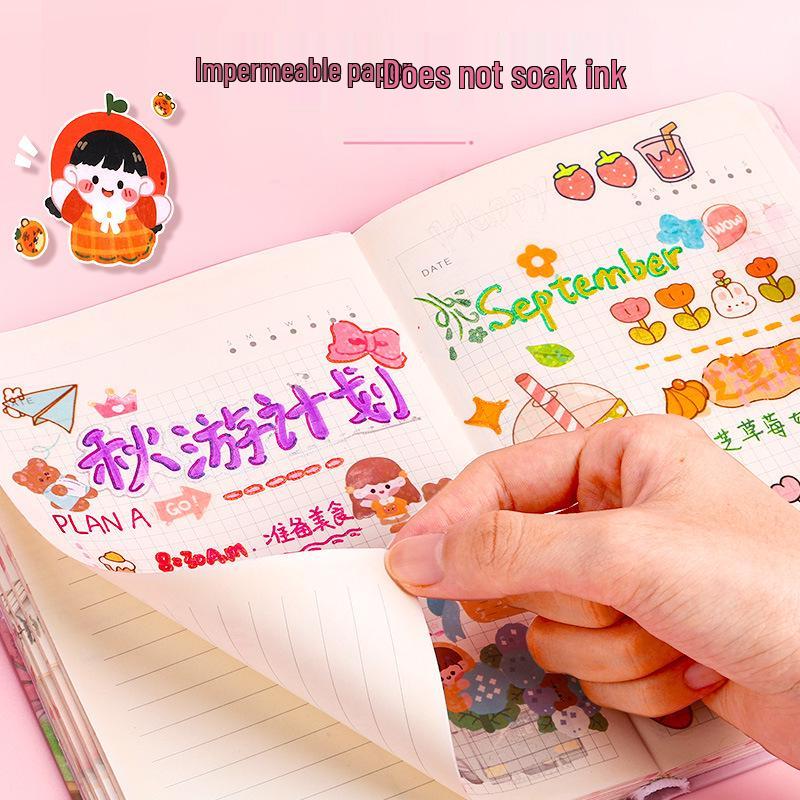 Luminous Glitter Gel Pen - Color-Changing Crystal Sand Effect for Journaling & Drawing.