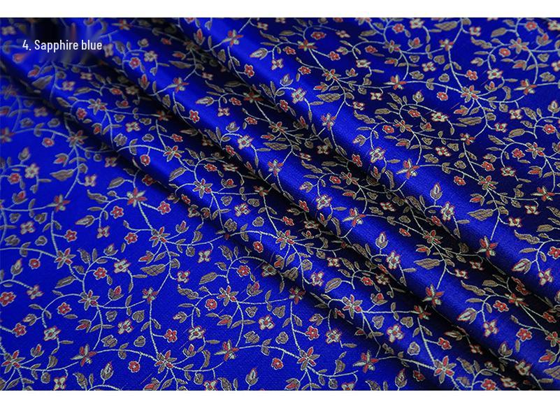 Парча Ткань из рисовых цветов Ханфу Нейлон для Свадебного Чехла Си Па и Ципао DIY