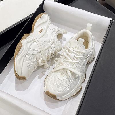 Мягкие и легкие ~ Легкие беговые универсальные кроссовки женские 2024 весна новые туфли для маленьких пап на толстой подошве