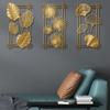 Plant Leaves Background Wall Decoration Rectangle Wall Hanging Decorations  for Office
