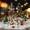 Creative Santa Claus Mini Christmas Tree Glass Ornament
