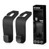 SEARISE Headrest Car Luggage Seat Car Convenient Item Hooks, Hooks, Hooks, 2-Piece Set, Hooks, Accessories, (Black)
