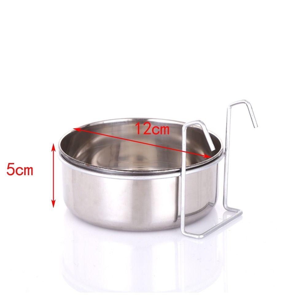 Hanger Cage Cup Hanging Feeder Dish Travel Food Water Bowls Stationary Dog Bowl Pet Feeding Tools