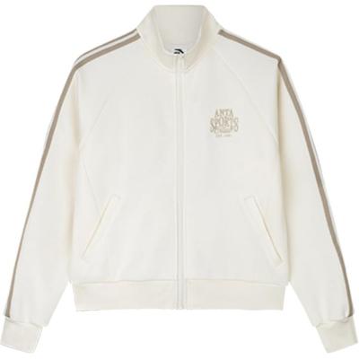 Удобная дышащая полосатая бейсбольная куртка с застежкой-молнией и воротником-стойкой, повседневная женская куртка белого цвета 162438706-3