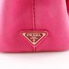 PRADA Canapa Handbag 2WAYShoulder Tote Bag pink canvas Women Used