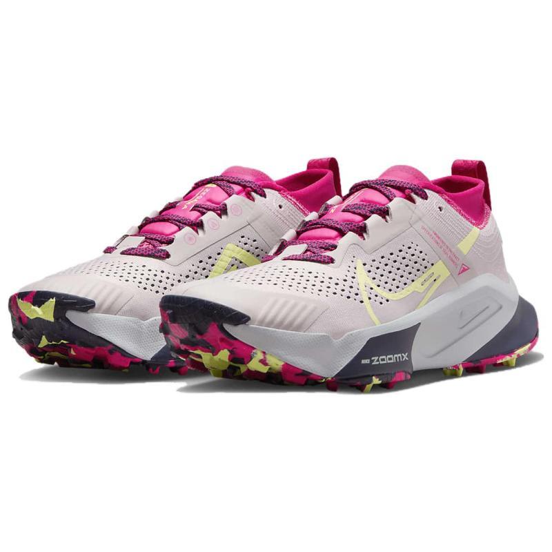 Nike Женские кроссовки ZoomX Zegama Platinum Violet Luminous Green повседневные DH0625-002