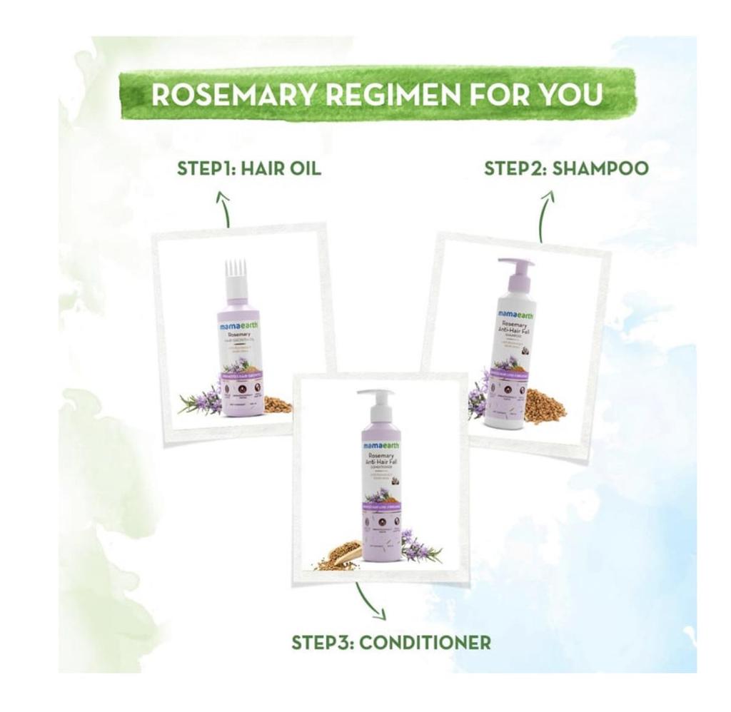 Mamaearth Rosemary Hair Growth Oil with Rosemary & Methi Dana for Promoting Hair Growth - 150 Ml